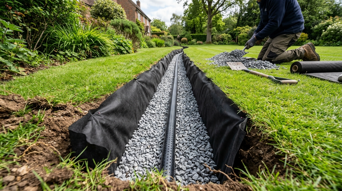 How Much Gravel Do I Need for a French Drain?